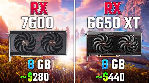 rx 7600 vs rx 6650 xt